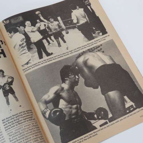 1983 Fight Game boxing magazine with Ray Mancini poster