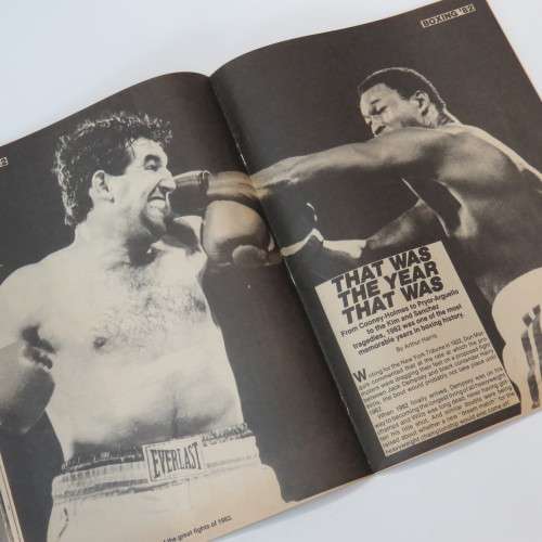 1983 Fight Game boxing magazine with Ray Mancini poster