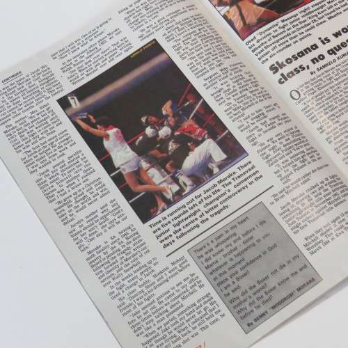 Sports Ace Magazine December 1985 - The Jacob Morake tragedy - Death in the ring