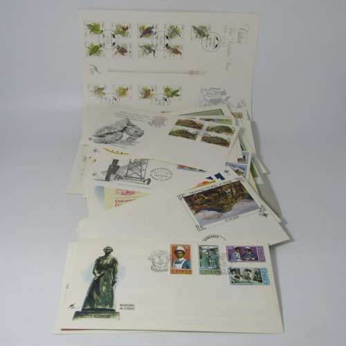 Lot of 41 Southern Africa First Day Covers and other items - early homelands included