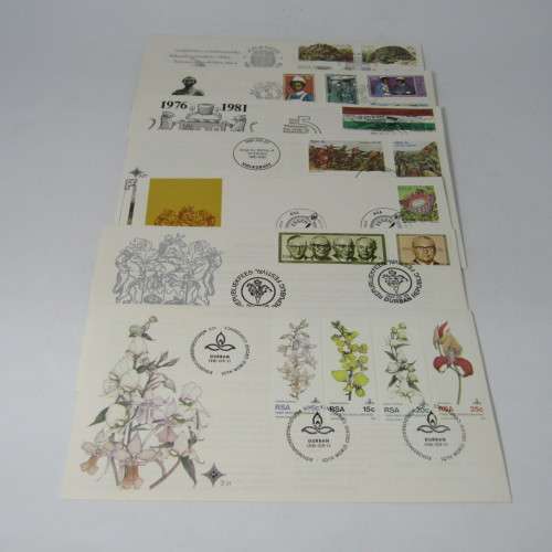 Lot of 41 Southern Africa First Day Covers and other items - early homelands included