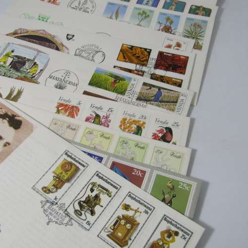 Lot of 41 Southern Africa First Day Covers and other items - early homelands included