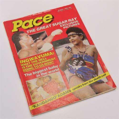 Pace August 1982 Magazine - Boxing Special Sugar Ray