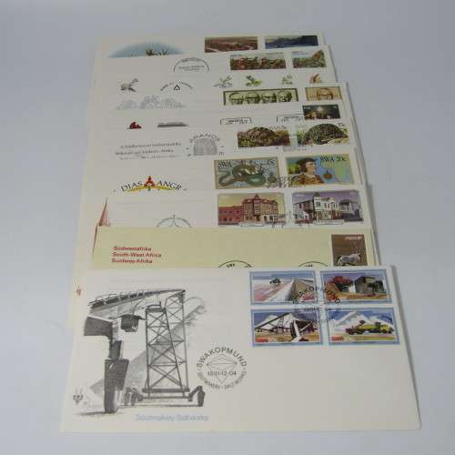 Lot of 48 Southern Africa - First Day Covers and Sheets - also other items