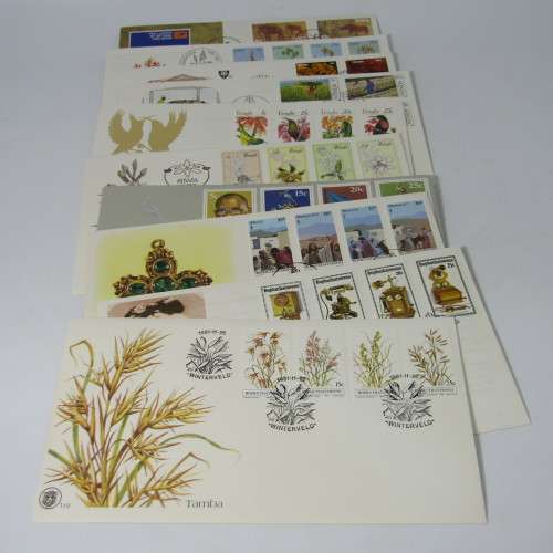 Lot of 48 Southern Africa - First Day Covers and Sheets - also other items