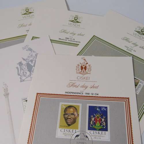 Lot of 48 Southern Africa - First Day Covers and Sheets - also other items