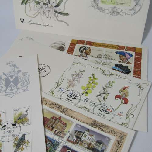 Lot of 38 Southern Africa - First Day Covers and Sheets - also other items (Early homelands)