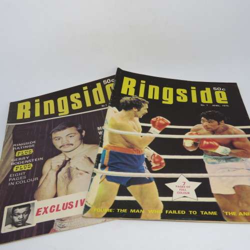 Boxing Magazine - Ringside no 1-4 - Scarce - No 3 with piece missing