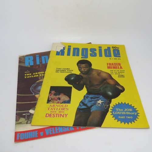 Boxing Magazine - Ringside no 1-4 - Scarce - No 3 with piece missing