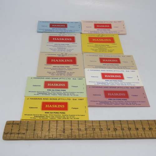 Lot of 10 unused mint booklets with animal stamps 1987