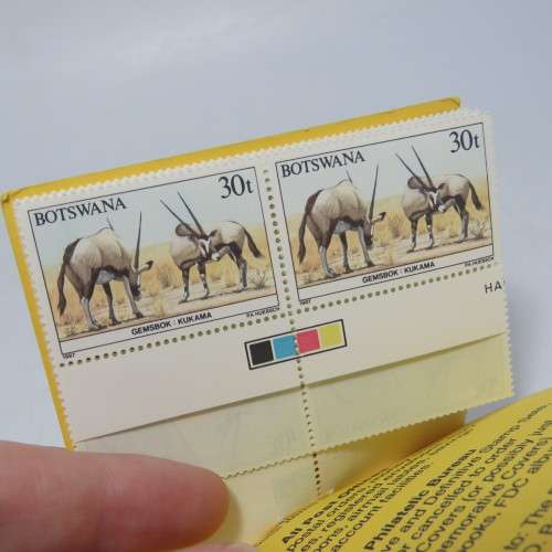 Lot of 10 unused mint booklets with animal stamps 1987