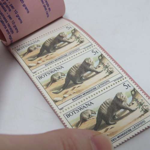 Lot of 10 unused mint booklets with animal stamps 1987