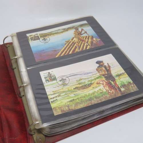 Loose leaf album with 95 Homelands maxi cards
