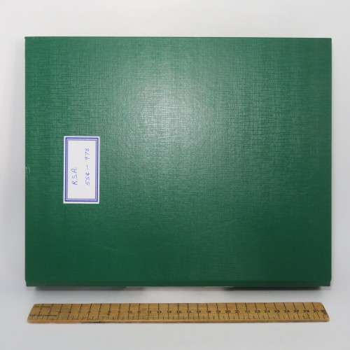 Loose leaf stamp file with over 320 South Africa control block or strips