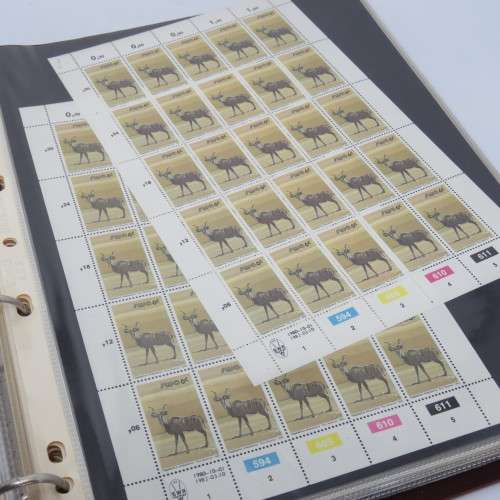 South West Africa 1980 and later definitive issue - Animals - Lot of over 50 full sheets - Mint