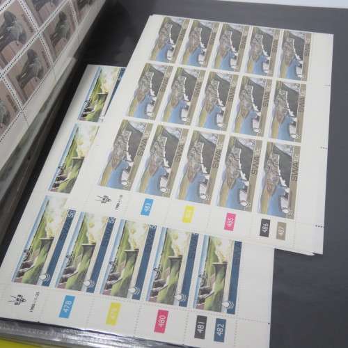 South West Africa - Lot of over 100 full sheets plus a few partial sheets