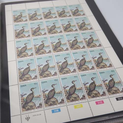 South West Africa - Lot of over 100 full sheets plus a few partial sheets