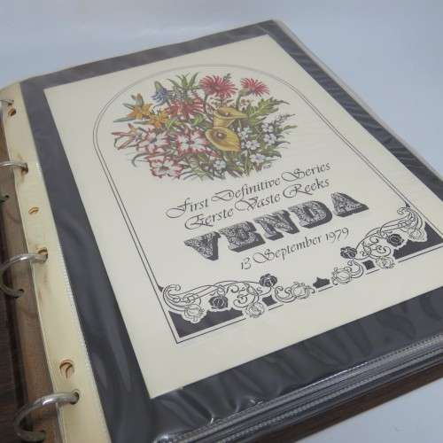 Lot of 45 Venda First day covers, sheets and other postal items in loose leaf album