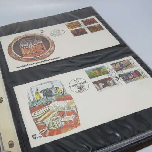 Lot of 45 Venda First day covers, sheets and other postal items in loose leaf album