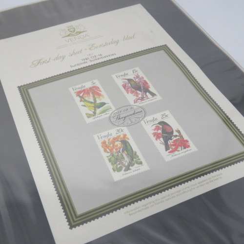 Lot of 36 Venda and Ciskei First day covers and other postal items in loose leaf album