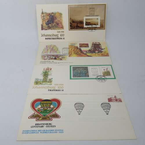 Johannesburg Centenary - 1988 - Lot of 7 different memorial covers