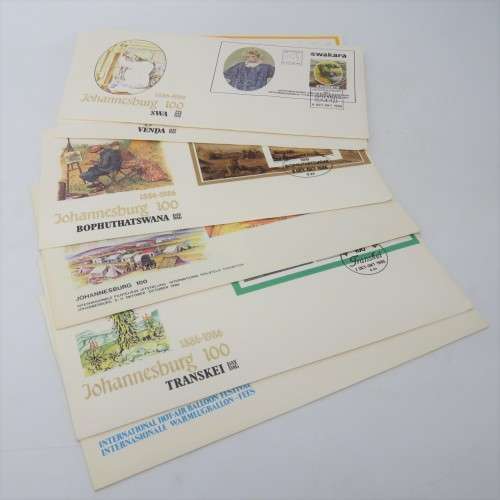 Johannesburg Centenary - 1988 - Lot of 7 different memorial covers