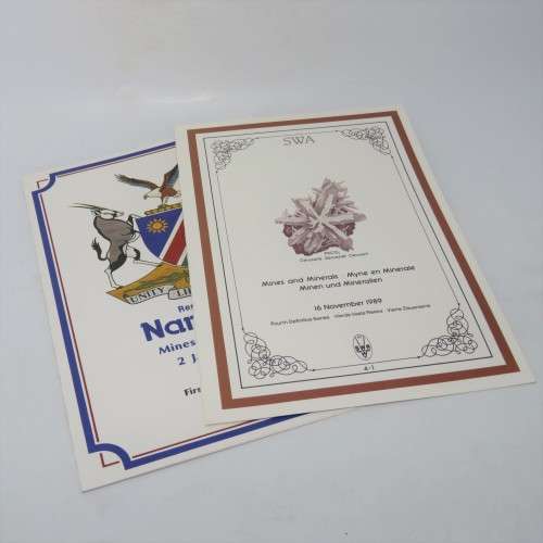 South West Africa and Namibia 1989 and 1991 - Last SWA and First Namibia definitive series sets