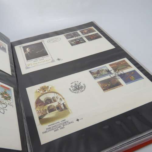 Loose leaf album with more than 40 South Africa First day covers and other items