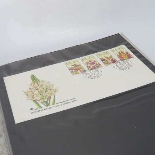 Loose leaf album with more than 40 South Africa First day covers and other items