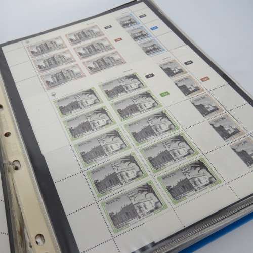 Loose leaf album with more than 120 South West Africa full sheets of stamps