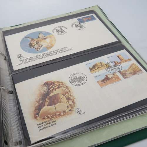 Album with 19 South West Africa First day covers and 4 x 1980 definitive issue sets