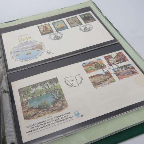 Album with 19 South West Africa First day covers and 4 x 1980 definitive issue sets