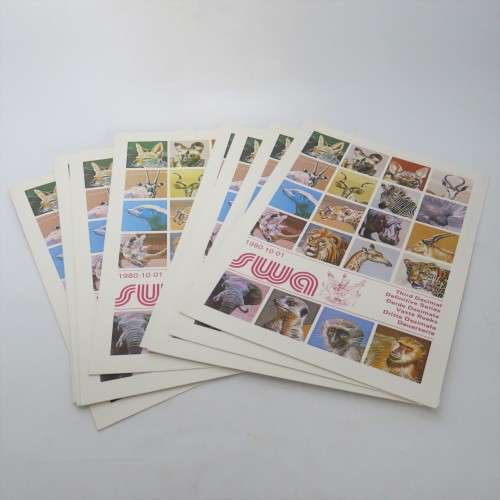 South West Africa - 3rd decimal definitive series - Lot of 10 empty unused covers - Rarely seen