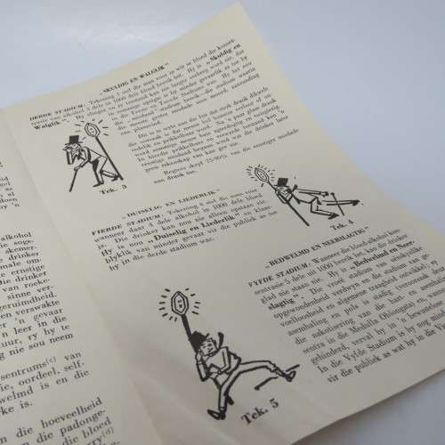 Anti Alkohol Pamflet - Deur die SA Matigheidsbond - Ongeveer 1960