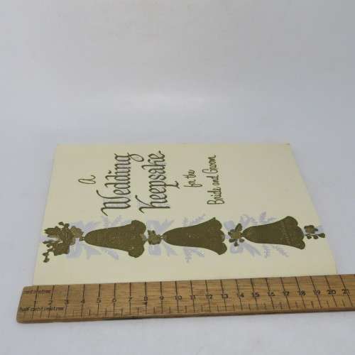a Wedding keepsake for the Bride and Groom booklet