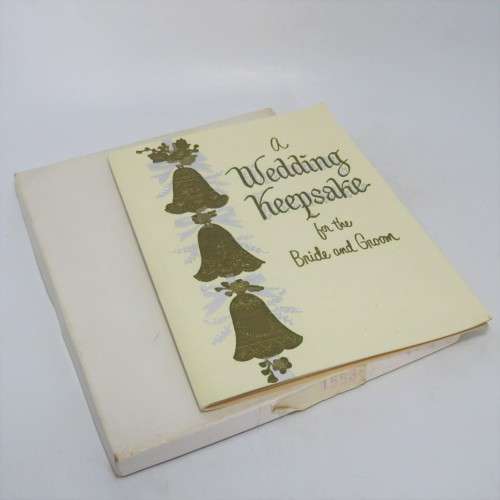 a Wedding keepsake for the Bride and Groom booklet