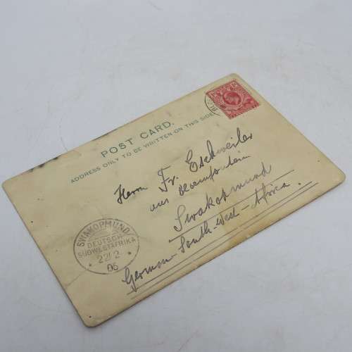 1905 Postcard posted from Bloemfontein to Swakopmund - Posted 8 Feb 1905