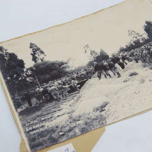 Photo of the funeral of Lieut-col Scott Turner and 19 officers and men killed in Kimberley