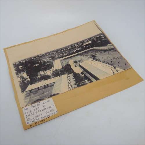 Photo of Kimberley during the siege - Boer War - Damaged - Taken by M Bennett