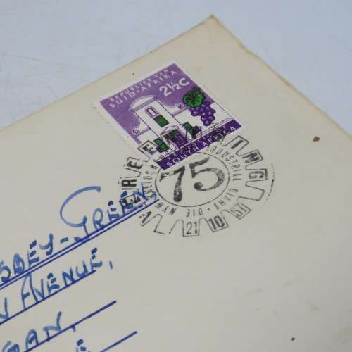 Vereeniging 75 years postal cover - 1967