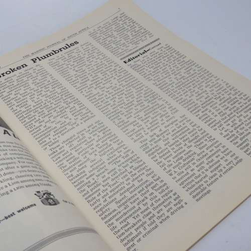 Masonic Journal of South Africa - August 1959