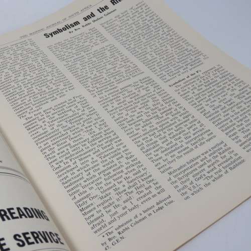 Masonic Journal of South Africa - August 1959