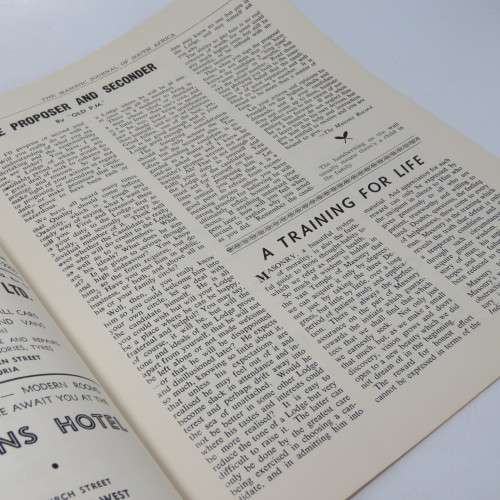 Masonic Journal of South Africa - August 1959