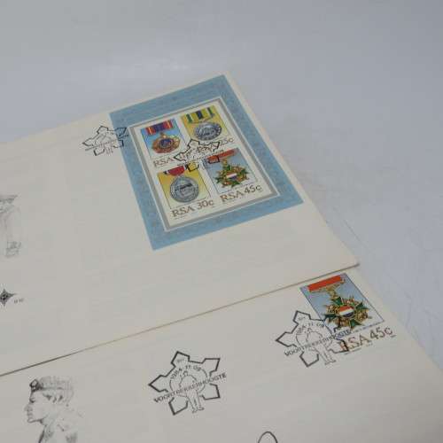 Set of 3 First day covers with SA Medals - Including one for AP Moller
