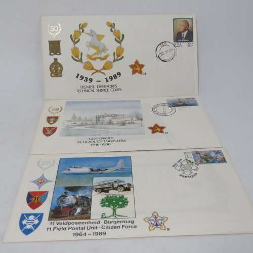 Lot of 15 SADF First day covers - Unaddressed / Unsigned