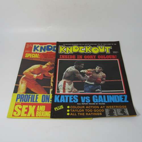 Knockout Magazine Boxing South Africa 1976 - Lot of 9 magazines