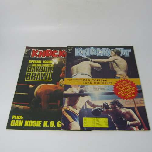 Knockout Magazine Boxing South Africa 1976 - Lot of 9 magazines