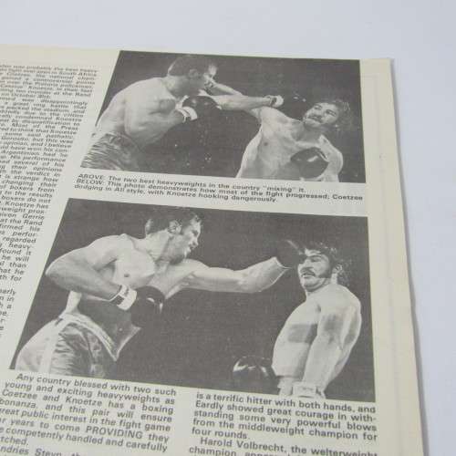 Knockout Magazine Boxing South Africa 1976 - Lot of 9 magazines