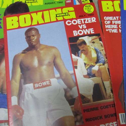 Boxing World Magazine - Lot of 38 magazines from August 1989 to July 1993 - some issues missing
