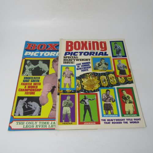 Boxing Pictorial Magazine - Lot of 7 magazines in the 1976/77 period
